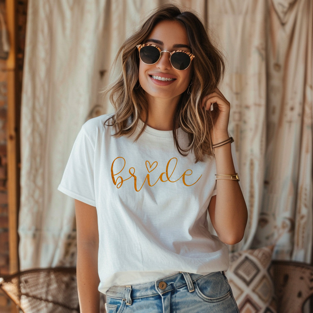 Your Bridal Party will Love Celebrating their Bride Bestie with this Bride Shirt