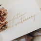 Gift the Bride with a Beautiful High Quality Box for her Bridal Shower Showing Off Her New Last Name in Calligraphy