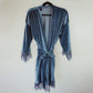 Beautiful velvet robe with lace sleeves, a classic and elegant bridesmaid choice