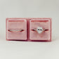 Ring Bearer Double Ring Box in Pink Velvet for Ceremony Ring Exchange