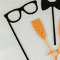 High Quality Acrylic Photo Booth Props Chamapgne and Bowtie on a Stick