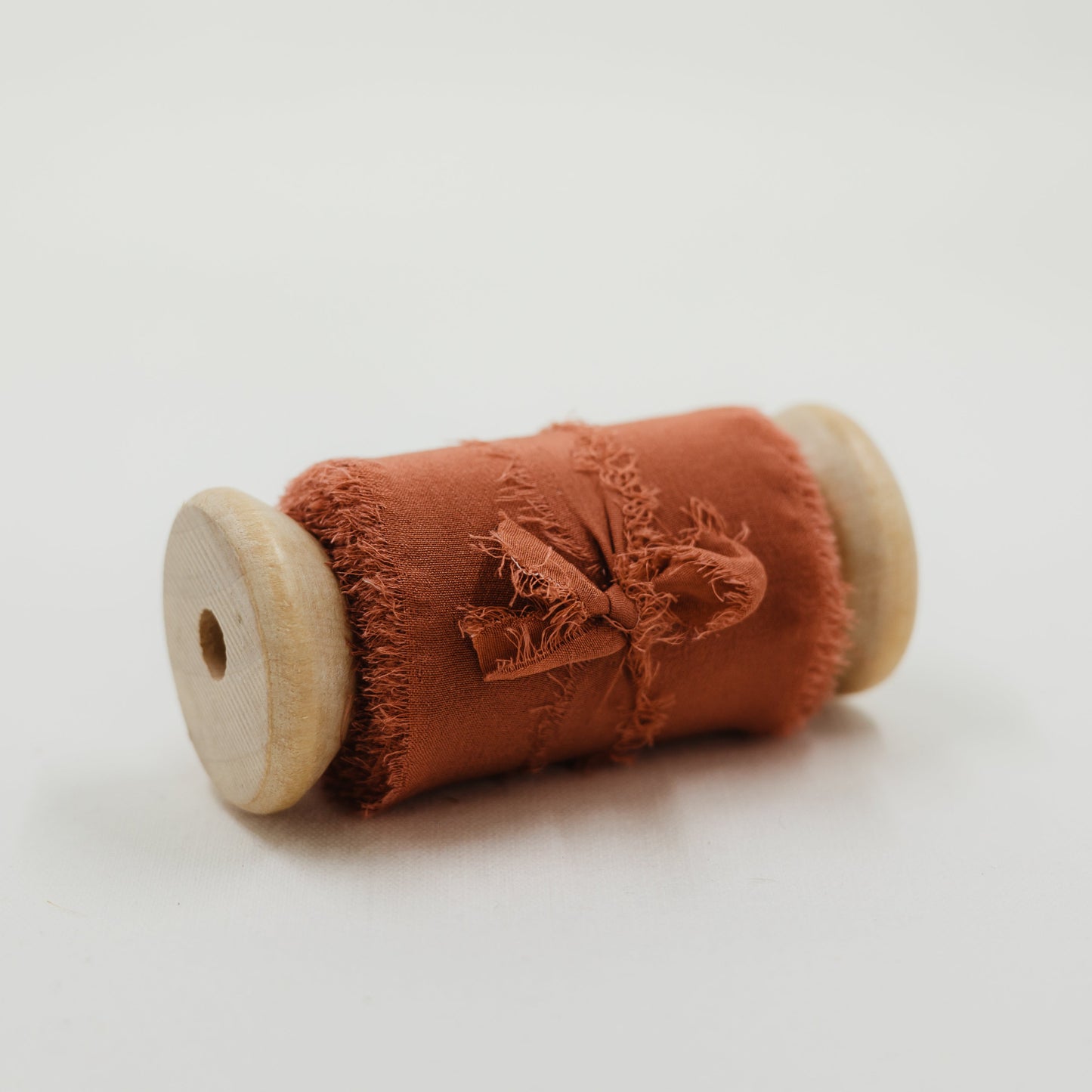Delicate silk ribbon for boho wedding decor with organic raw edge hand torn and dyed in small batches