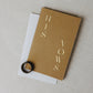 Soft touch cover vow books, handmade and personalized with foiled bride and groom names and wedding date
