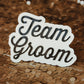 Team Groom Wedding Booth Sign in High Quality Wood and Acrylic for Sophisticated Luxe Look