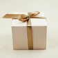Gift Box with Personalized Soy Candle for Wedding Tied with Ribbon