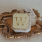 Personalized Ring Box with Monogram Initial of Last Name for Wedding Detail Photos or Proposal
