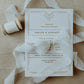 Hand-dyed, raw edge silk ribbon, adding a romantic touch to styled flat lay images of wedding stationery