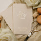 Foiled text on a soft touch cover, personalized vow books, 3.5"x5.5" handmade