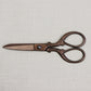 Flat Lay Photography Scissors Side View in Bronze Finish