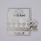 Set of Hair Ties for Bridesmaid Proposal Bridal Party in White Will You Help Me Tie the Knot