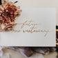 Show the Bride to Be Some Love with a Beautiful Gift Box Personalized with Her New Last Name in Calligraphy