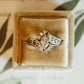 Boho Style Wedding Ring Box in Soft Velvet for Holding Engagement Ring in Wedding Detail Photos and for Ring Bearer in Ceremony