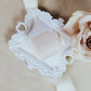 Flat Lay Styling Tray Vintage Ring Dish White