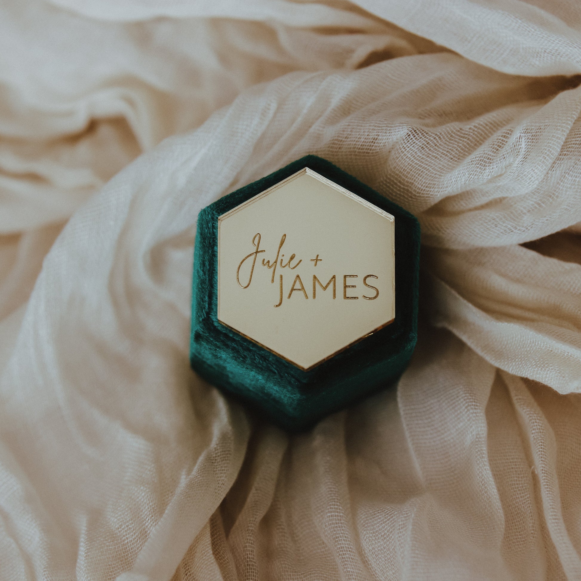 Personalized Ring Box for Wedding Proposal Get Down on One Knee in Style with a Velvet Ring Box